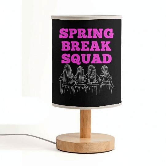 Spring Break Squad Summer Vacation Spring Break Fabric Lamps