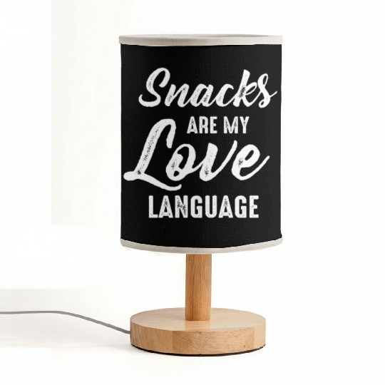 Snacks Are My Love Language Fabric Lamps