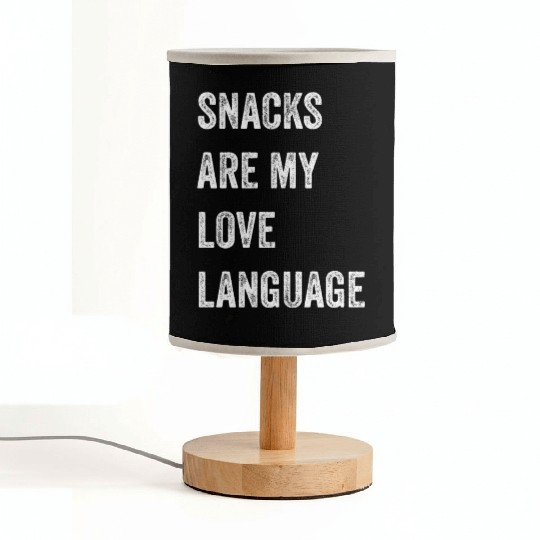 Snacks Are My Love Language Fabric Lamps