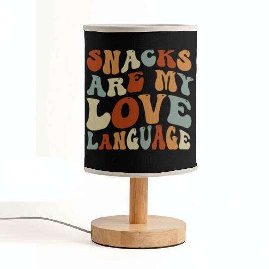 Snacks Are My Love Language Fabric Lamps