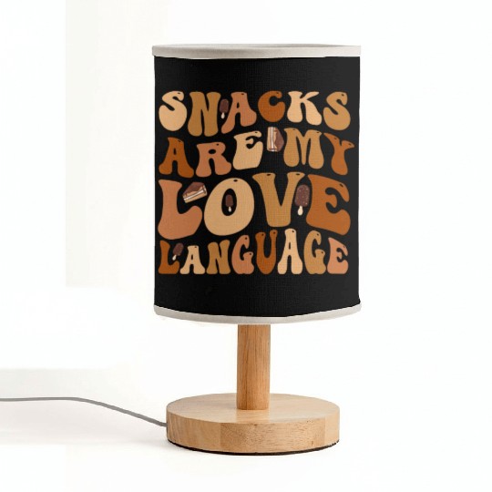 Snacks Are My Love Language Fabric Lamps