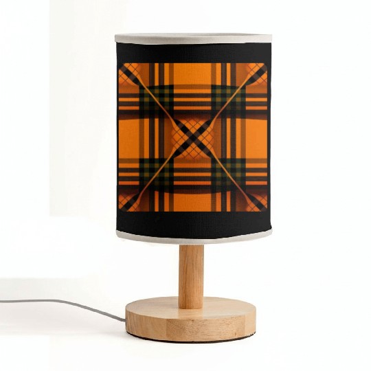 Innovative Orange Tartan A Design for the Fashion Fabric Lamps