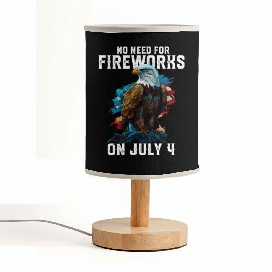 No Need For Fireworks On July 4 Patriotic American Fabric Lamps