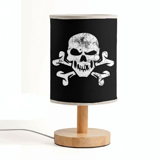 Pirate Skull And Crossbones Fabric Lamps