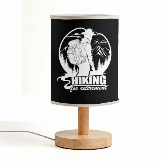 Delightful Hiking Of Retirement Quote Fabric Lamps