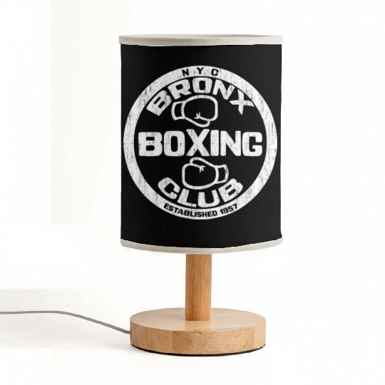 Bronx Boxing Club Squared Circle Distressed Fabric Lamps