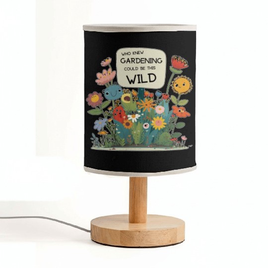 Gardening Gone Wild - A Wildflower Garden Design Fabric Lamps
