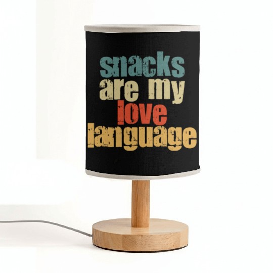 Snacks Are My Love Language Fabric Lamps