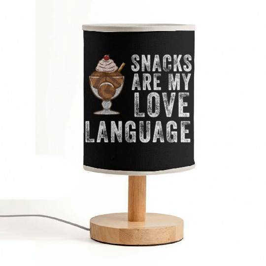 Snacks Are My Love Language Fabric Lamps