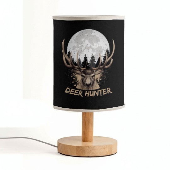 Deer Hunter Rack Hunter Full Moon Buck Hunting Fabric Lamps