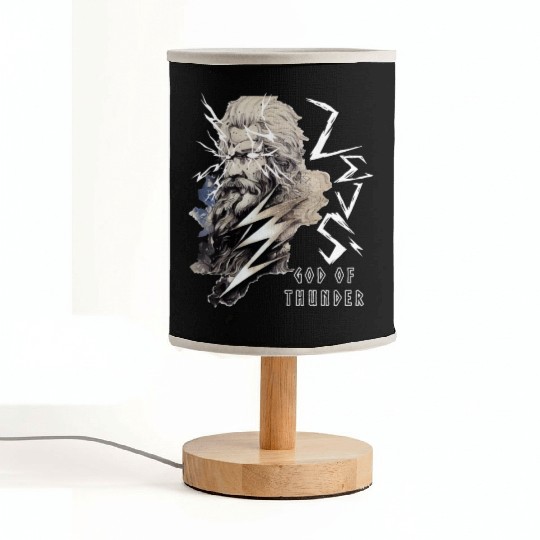 Zeus Greece God Of Thunder Lightning Mythology Gre Fabric Lamps