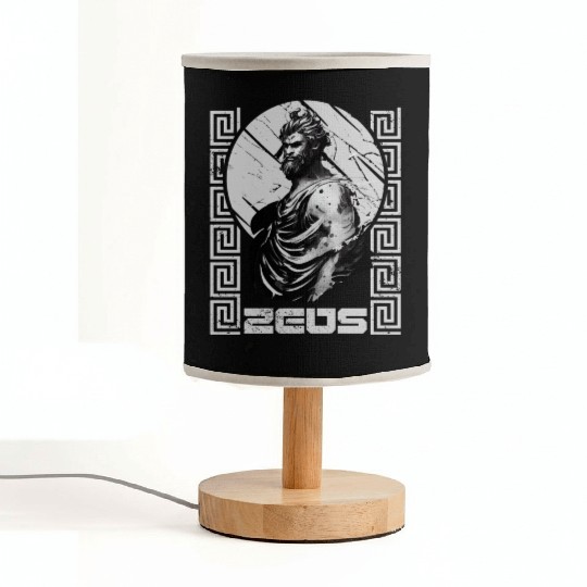Zeus God Of Thunder Mythology Greek Gods Fabric Lamps