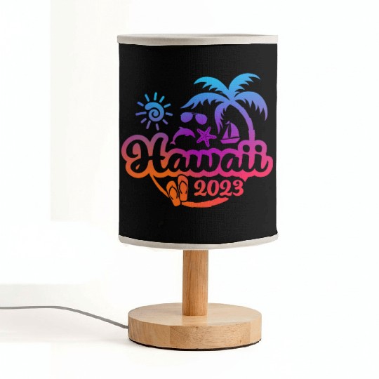 Hawaii, Hawaii Vacation or Holiday Fabric Lamps