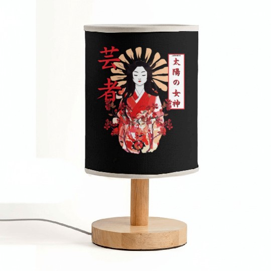 Amaterasu Omikami Cherry Blossom Sun Goddess Fabric Lamps