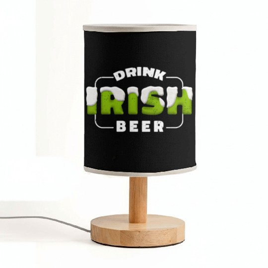 Drink Irish Beer, Green Beer, St Patricks Day Fabric Lamps