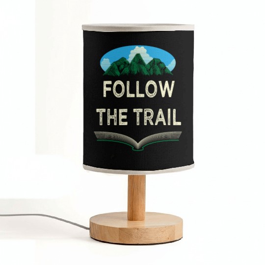 Follow the Trail Hiking Wildlife Hiker Outdoor Cam Fabric Lamps