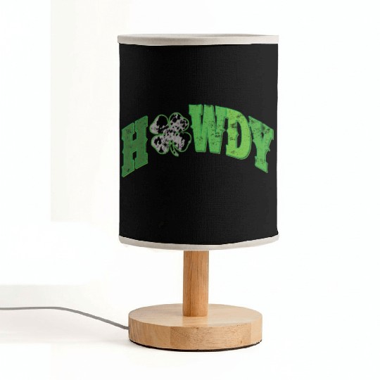 Howdy Western St Patricks Day Fabric Lamps