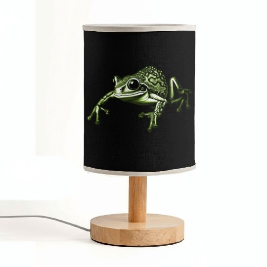 cute frog green Fabric Lamps