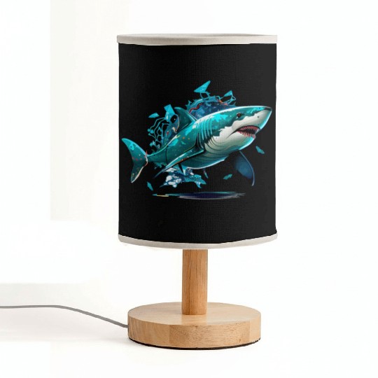 shark game ps 3 Fabric Lamps