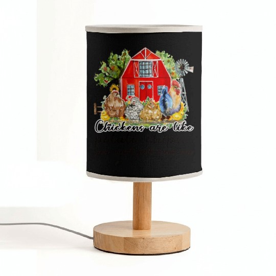 Funny Quotes Chicken Sublimation Fabric Lamps