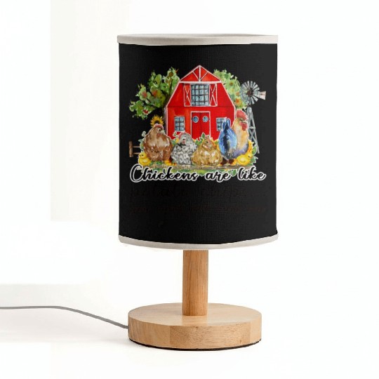 Funny Quotes Chicken Sublimation Fabric Lamps