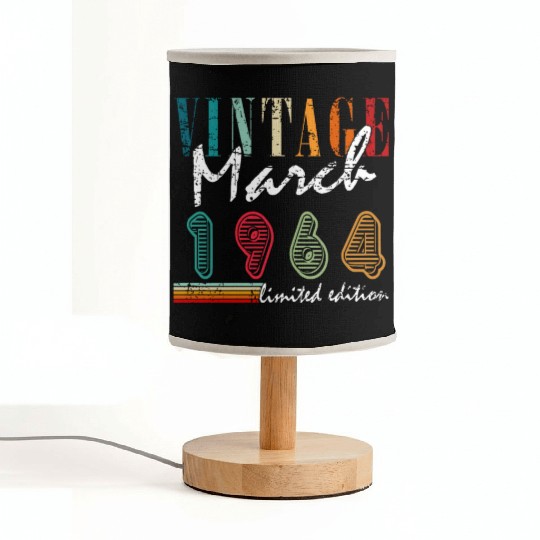 March 1964 Anniversary March Fabric Lamps