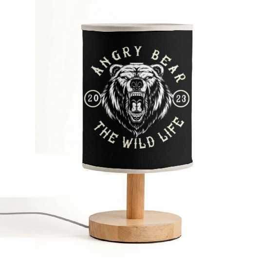 Angry Bear | The wild life Fabric Lamps