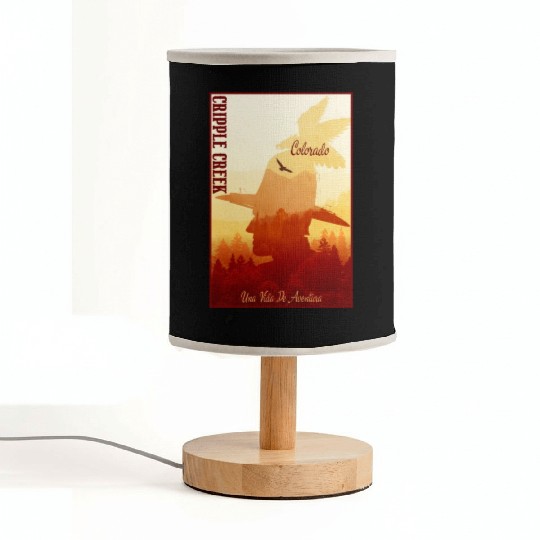 Cripple Creek Colorado wild west town Fabric Lamps