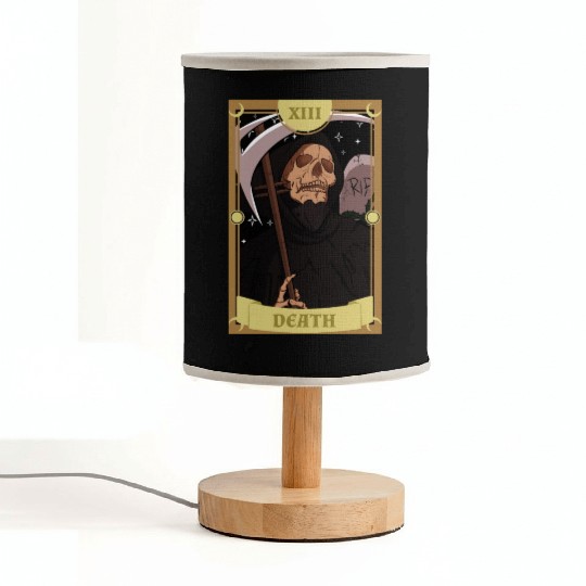 Anime Tarot Card Death Grim Reaper Occult Gothic W Fabric Lamps