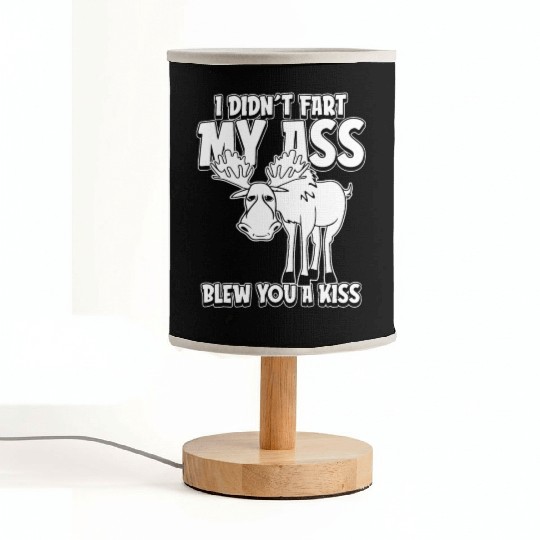 Moose Elk Funny Fabric Lamps