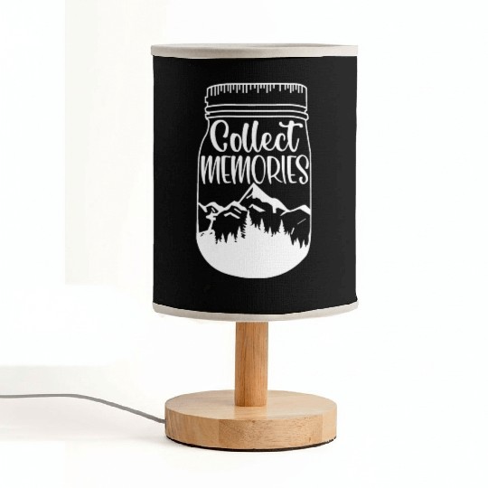 Collect Memories Camping Wanderlust Outdoors Fabric Lamps