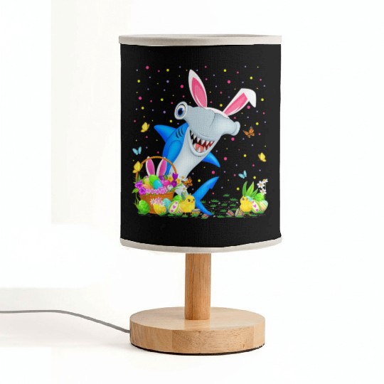 Shark Fish Easter Egg Hunting Hammerhead Shark Eas Fabric Lamps