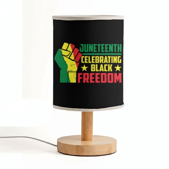 Juneteenth Celebrating Black Freedom Africa 1865 Fabric Lamps