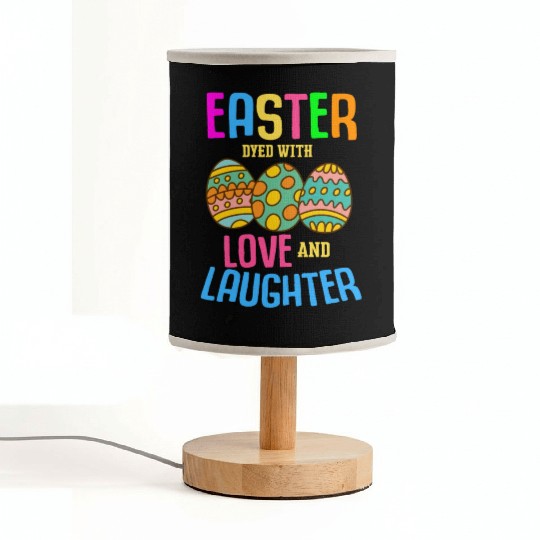 Easter Colorful Egg Dye Rabbit Egg Hunt Fabric Lamps