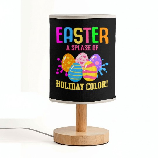 Easter Colorful Egg Dye Rabbit Egg Hunt Fabric Lamps