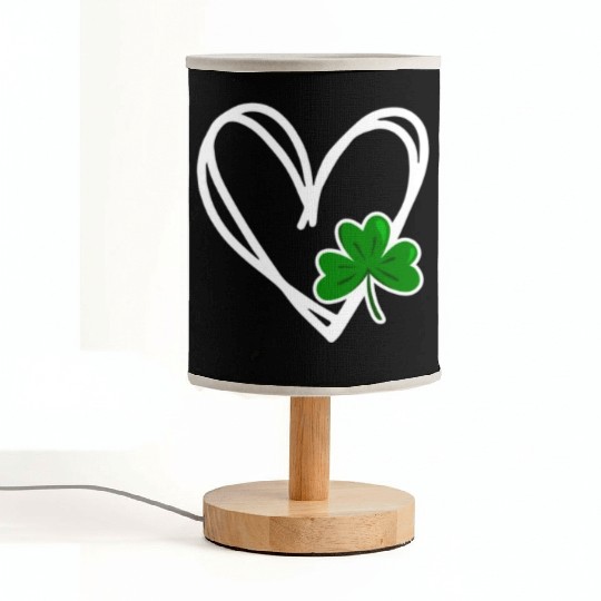 Heart St Patricks Day Shamrock Irish Toddler Baby Fabric Lamps