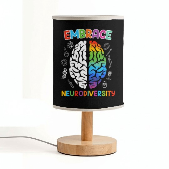 Autism Embrace Neurodiversity Autistics Fabric Lamps