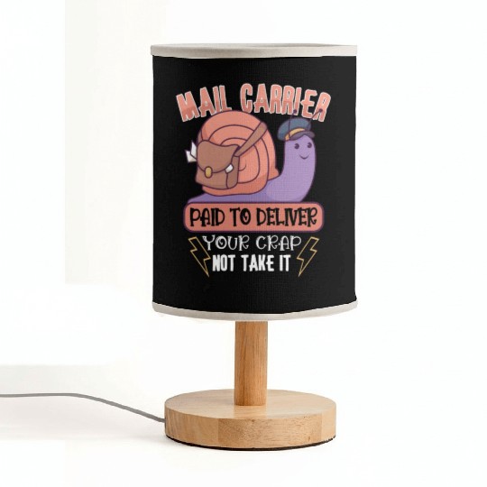 Postal Worker Mail Lady Mail Carrier Postal Fabric Lamps