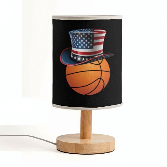 Patriotic America USA Flag 4th Of July Basketball Fabric Lamps