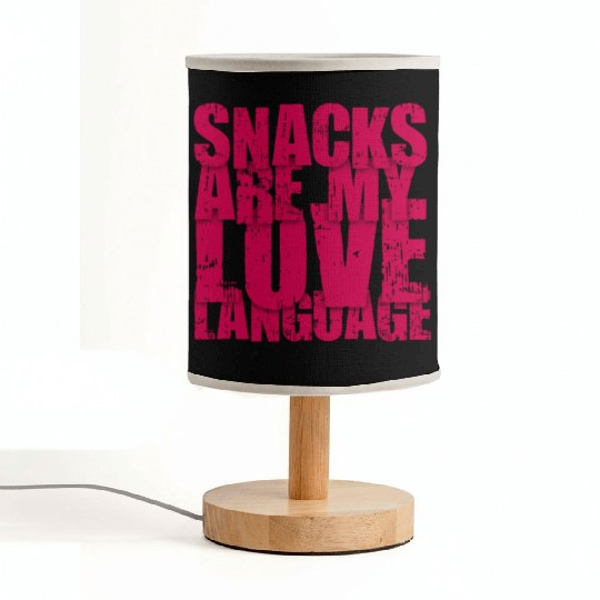 Snacks Are My Love Language Fabric Lamps