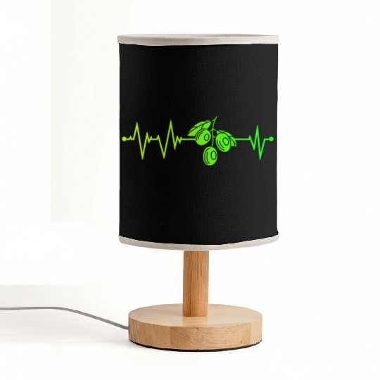 Green Olive Heartbeat Fabric Lamps