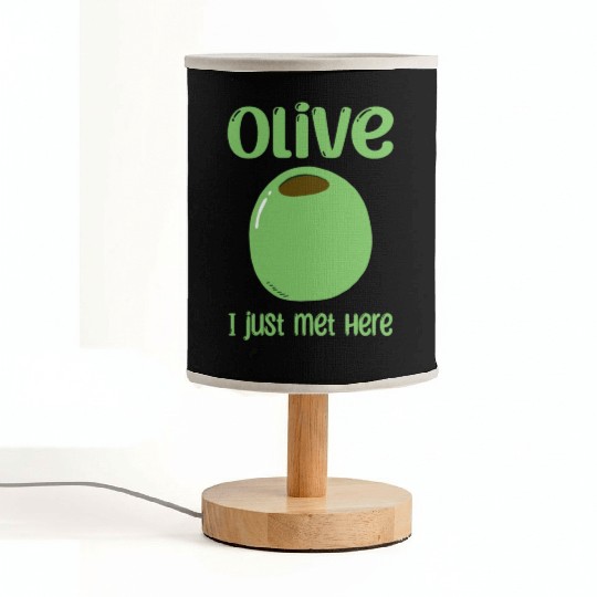Green Olive Lover Quote Fabric Lamps