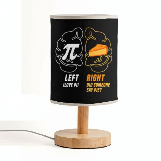 pi day celebration, math pi brain for celebrate pi Fabric Lamps