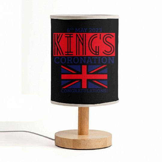 King’s Coronation, 6th May 2023 Congratulations, R Fabric Lamps