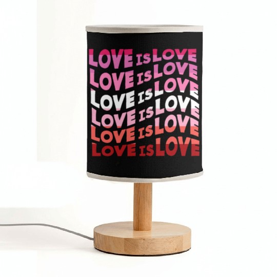 Love Is Love Lesbian Fabric Lamps