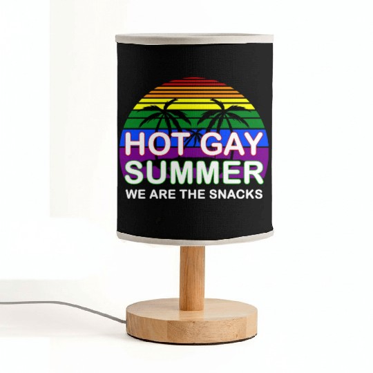 Hot Gay Summer We Are The Snacks LGBT Apparel Fabric Lamps