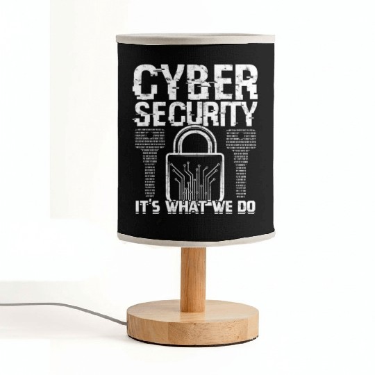 Cyber Security Cyber Hacker Analyst Programmer Fabric Lamps