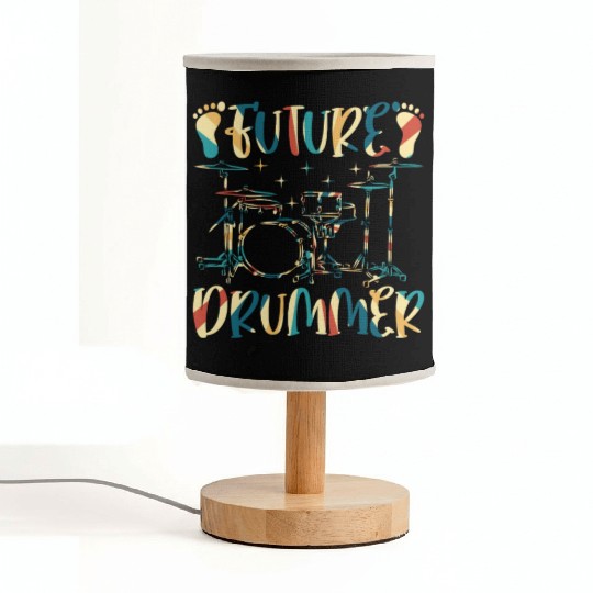 Future Drummer Buddy - Newborn Drummer Baby Fabric Lamps