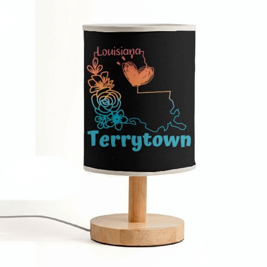 I love my home town Terrytown Louisiana Fabric Lamps