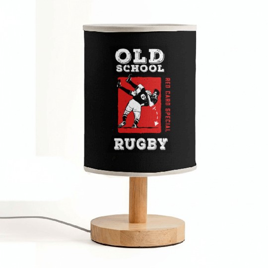 Old School Rugby Red Card Special Fabric Lamps